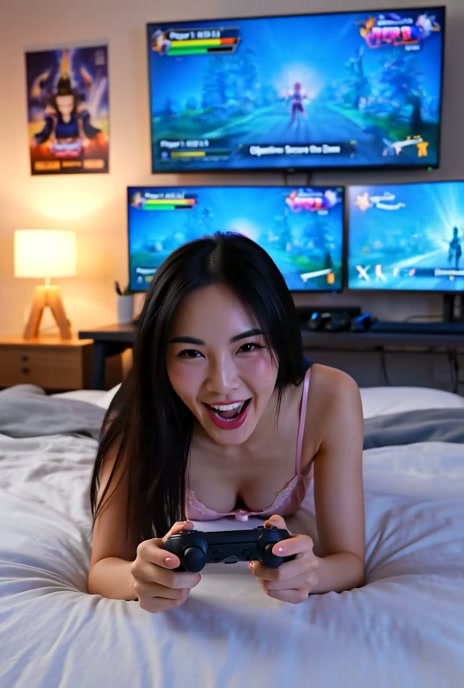 AI Gamer Girl Video